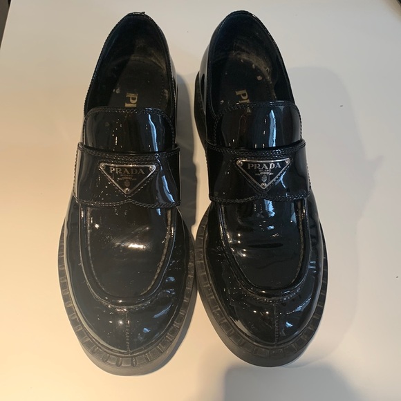 Prada Shoes - PRADA LOGO LOAFERS